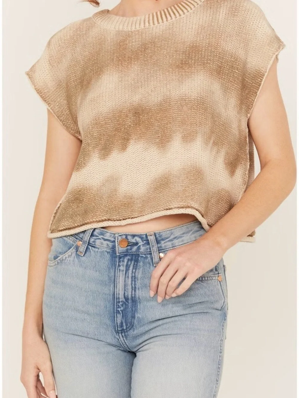Free People Stolen Hearts Washed Sweater Vest